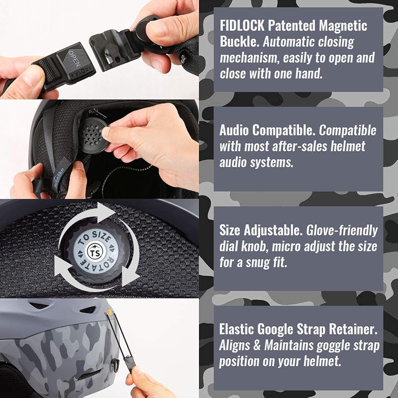 Premium Audio Snow Sports Helmet