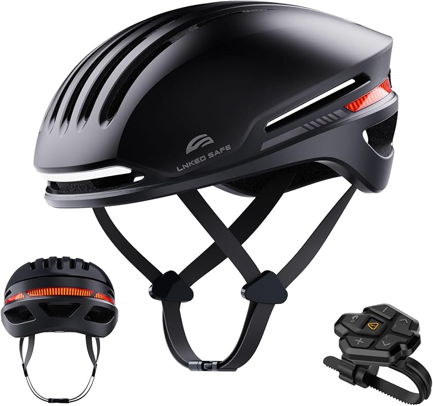 Smart Bike Helmet with Bluetooth Speakers, Auto Brake Light, and Turn