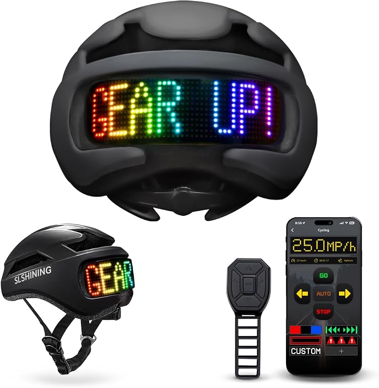DIY LED Display Bike Helmet