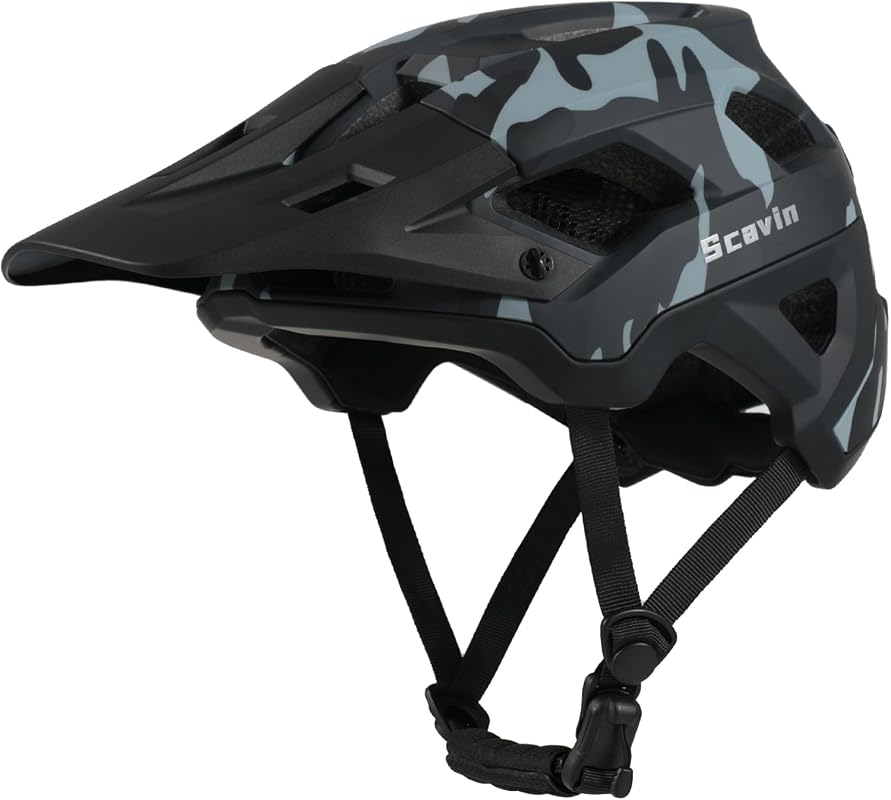 NTA 8776 Certified Adult Mountain Bike Helmet with Magnetic Buckle, Vi