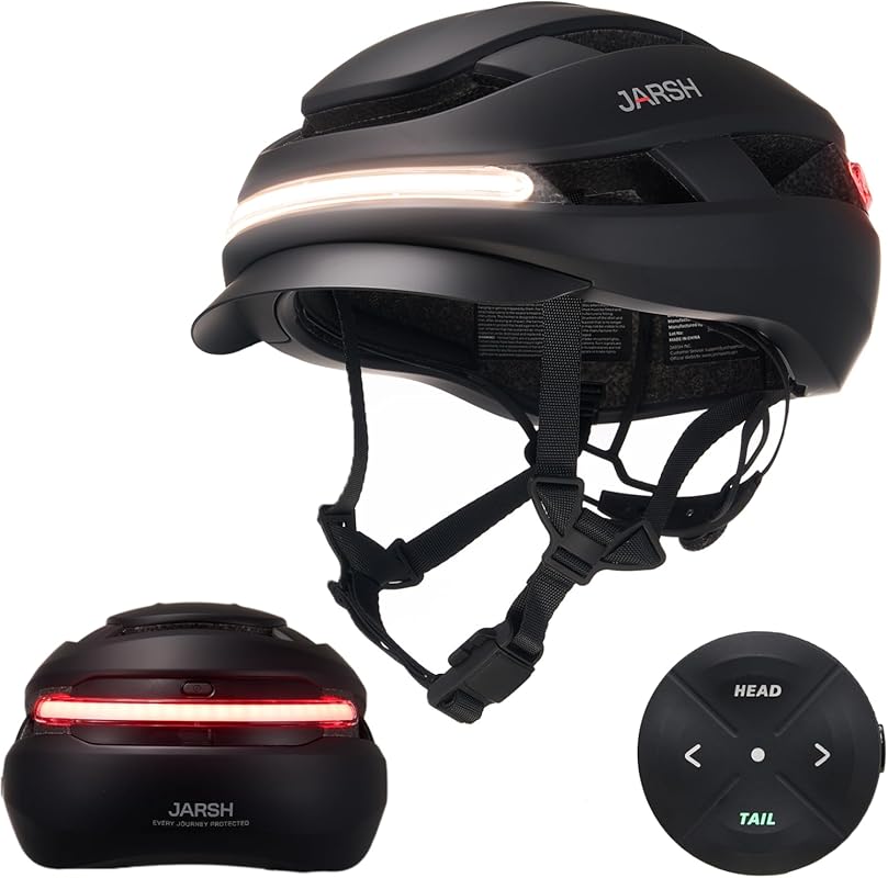 Commute Smart E-Bike Helmet with LED Lights, Turn Signals, and Fidlock