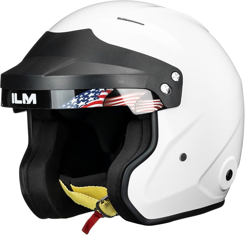 ILM R95 Snell SA2025 Open Face Auto Racing Helmet Lightweight Fibergla