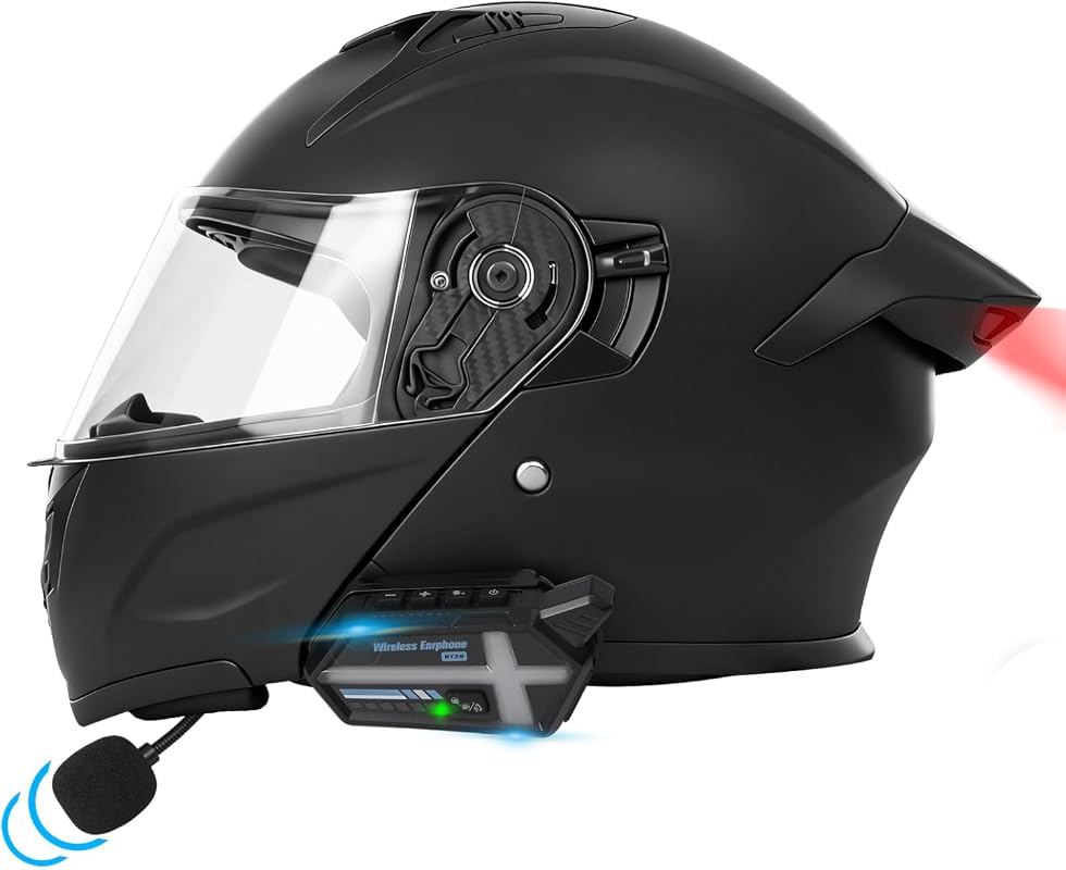 Bluetooth Modular LED Motorcycle Helmet