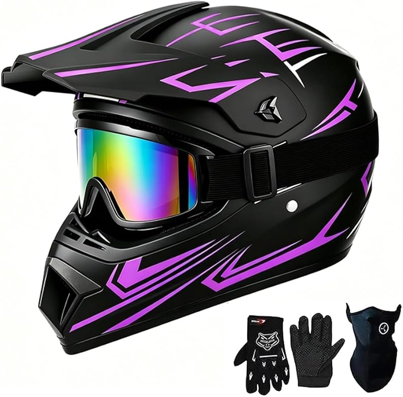 DOT Certified Youth Full Face Motorcycle Helmet