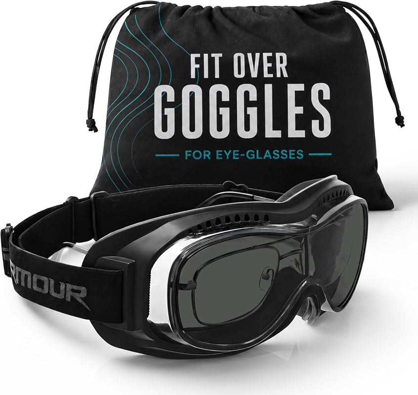 Bikershades Fit Over Goggles for Motorcycle Riding, Cycling, Skiing, a
