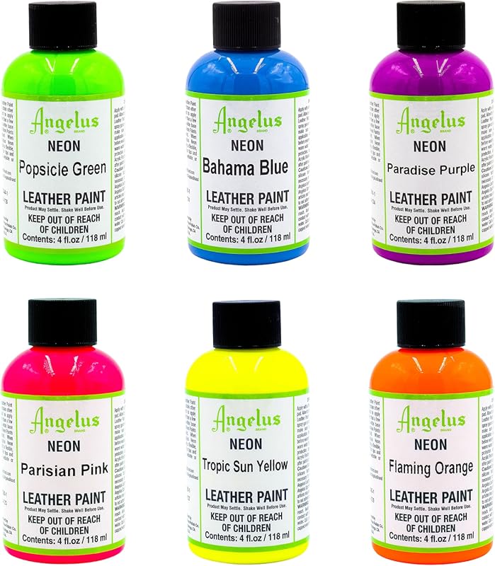 Angelus Neon Leather Paint Kit