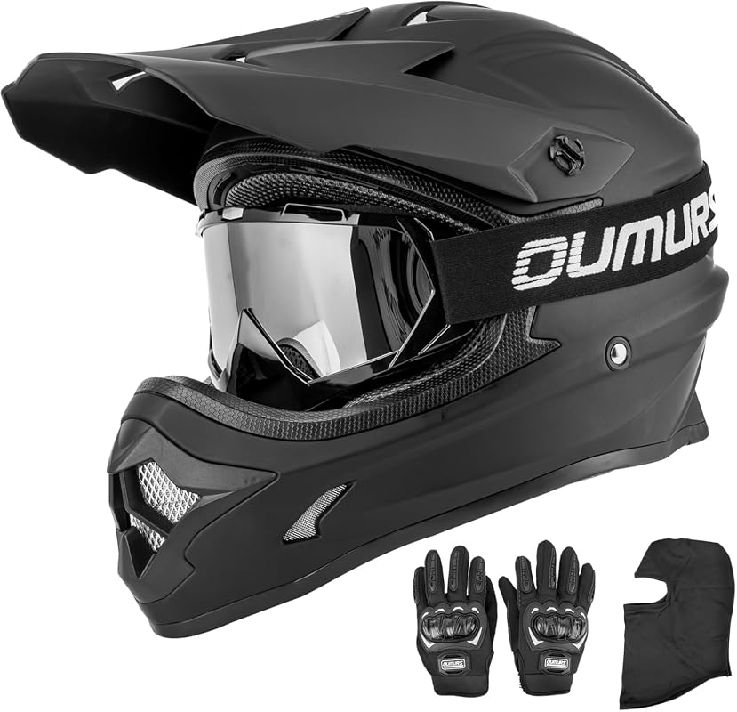 OUMURS Adult Motocross Helmet Set