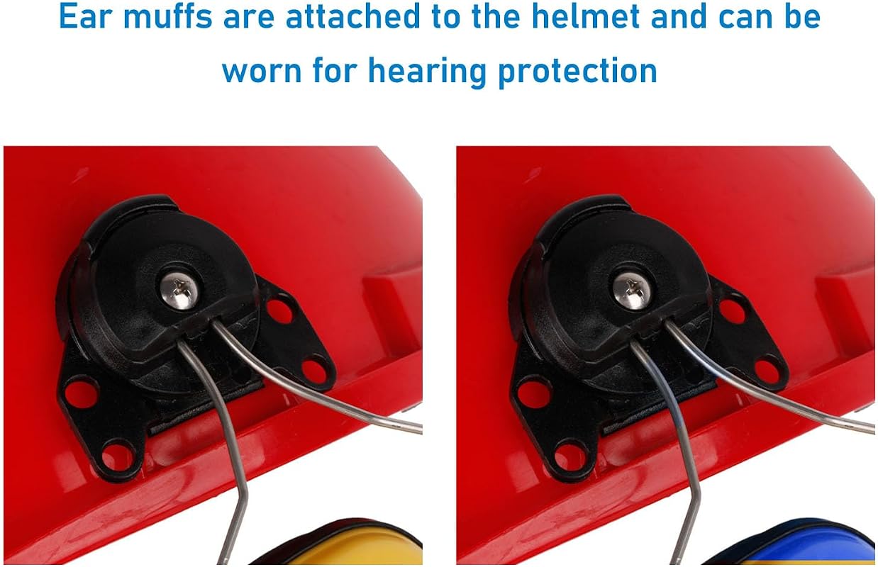 Garosa Helmet Mounted Noise Reduction Earmuffs
