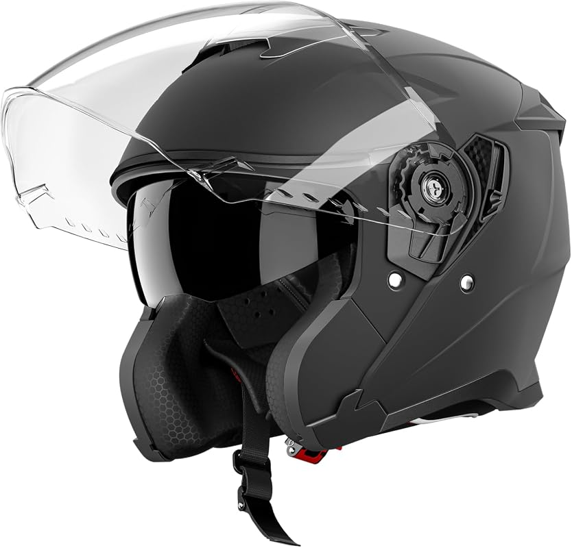 Open Face Dual Visor Helmet