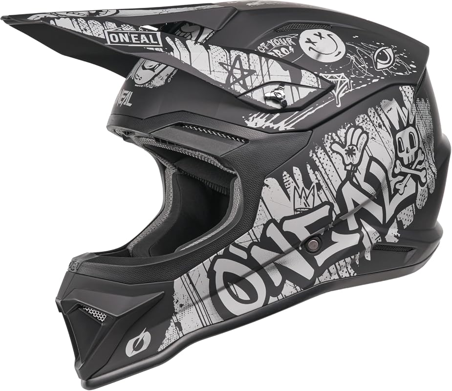 O'NEAL 4 SRS Rancid Motocross Helmet