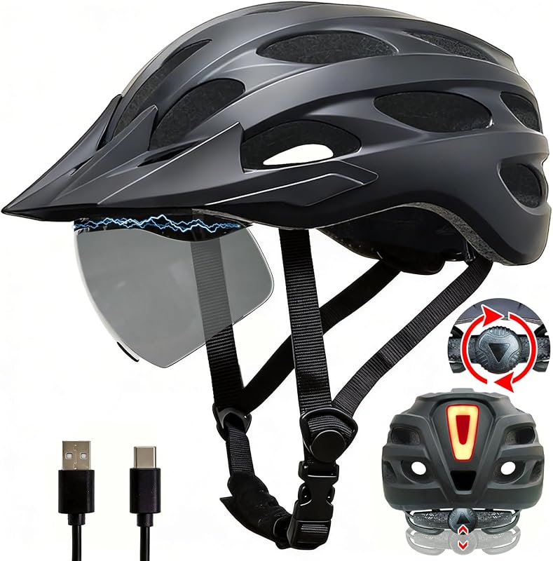 Adult Bike Helmet with Light