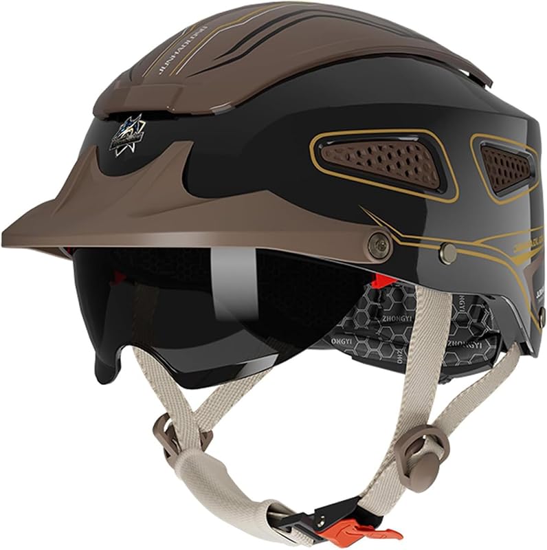 DOT Approved Unisex Motorcycle Half Helmet