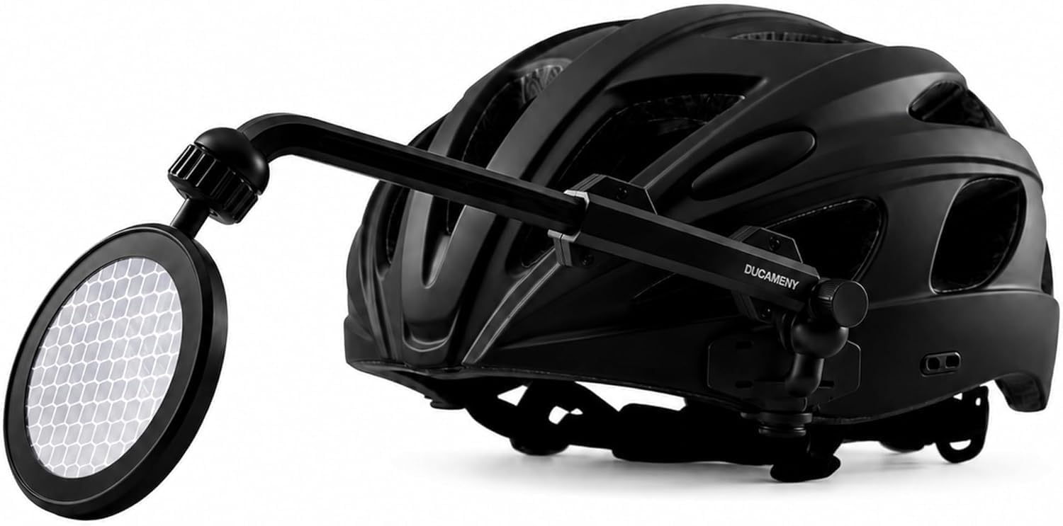 Black Adjustable Bike Helmet Mirror
