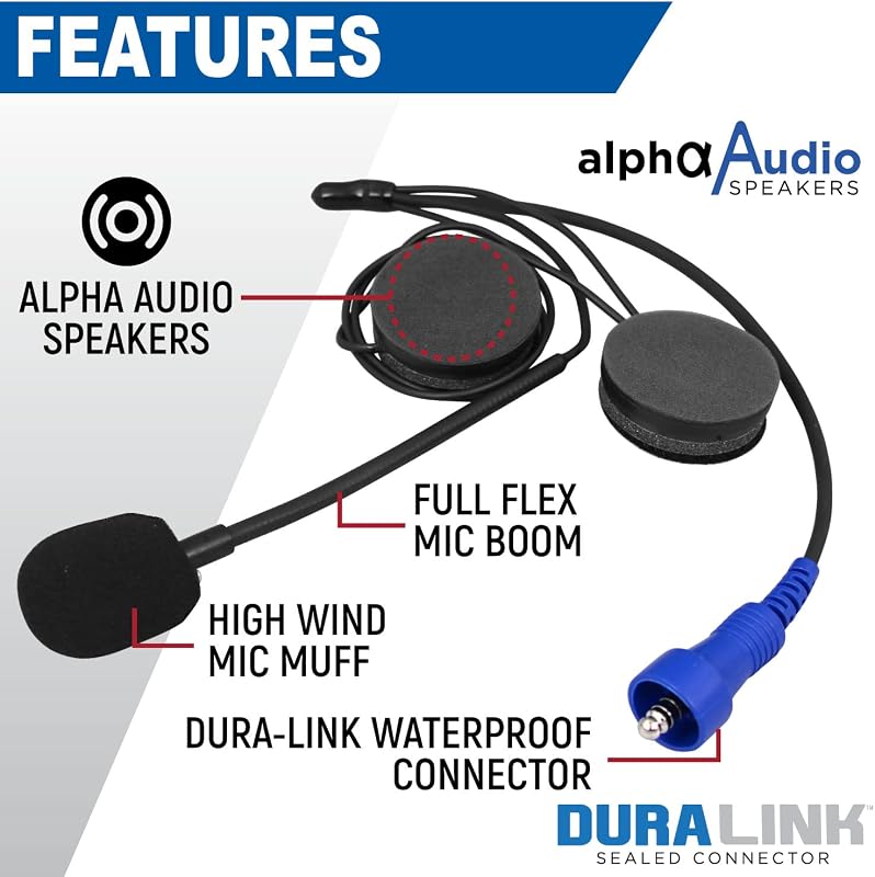 Rugged Radios Alpha Audio Helmet Speakers