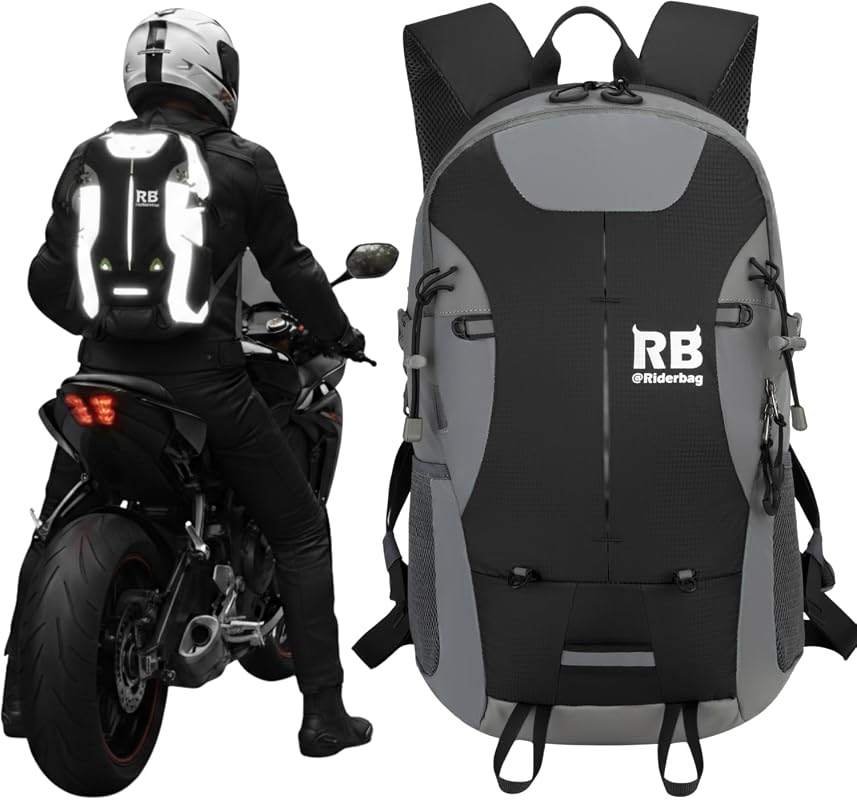 riderbag Reflective Motorcycle Backpack