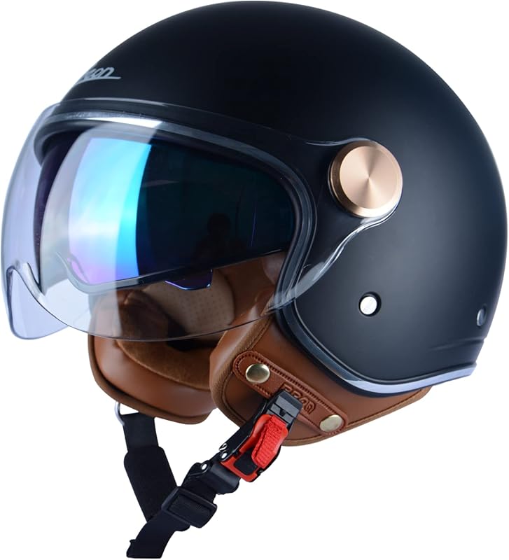 BEON Retro 3/4 Face Helmet