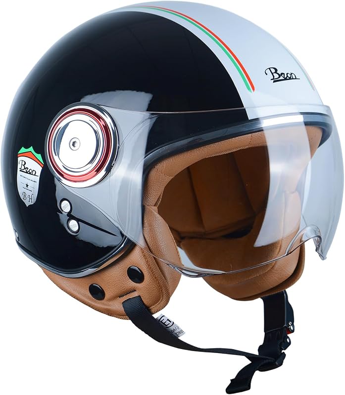 Retro Open Face Motorcycle Helmet