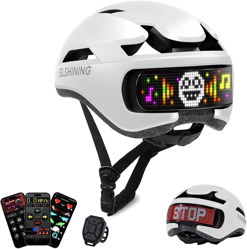 Smart LED High-Visibility Bike Helmet