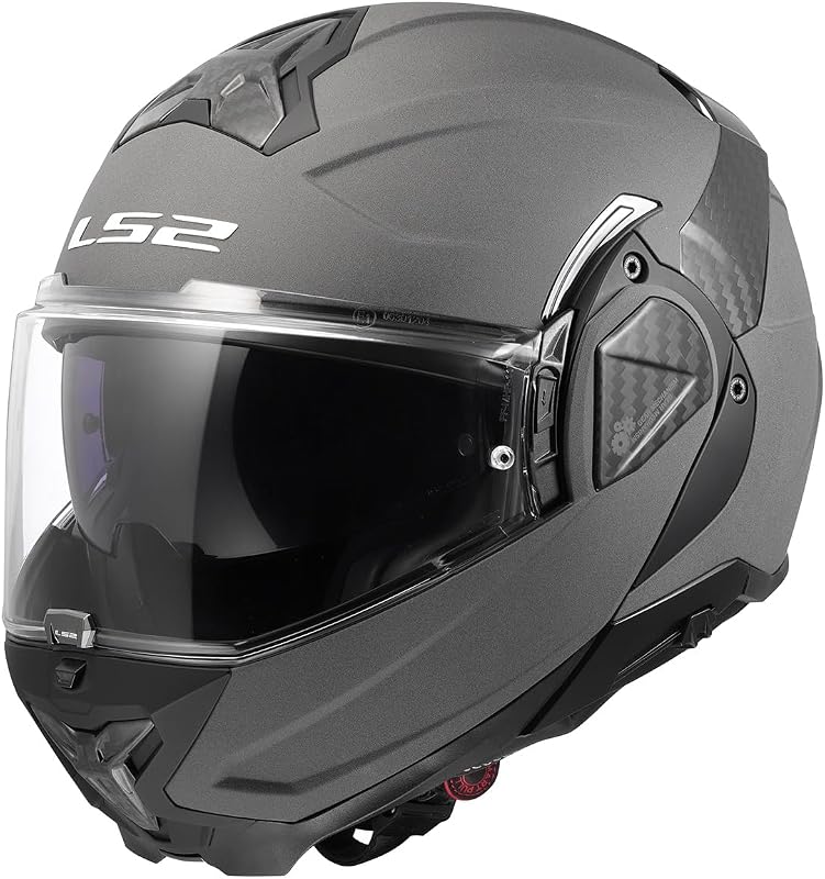 LS2 Advant II Modular Motorcycle Helmet with Integrated Sun Shield, DO
