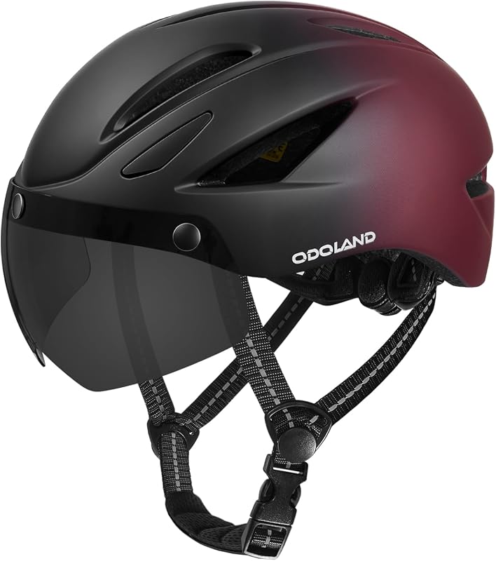 Odoland Adult Magnetic Visor Helmet
