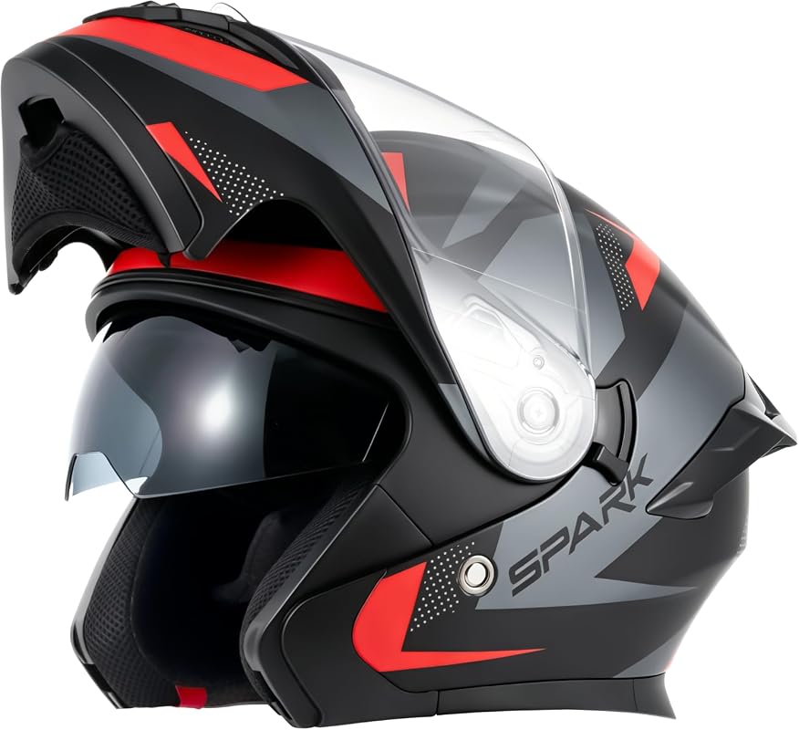 Adult Modular Flip-Up Motorcycle Helmet