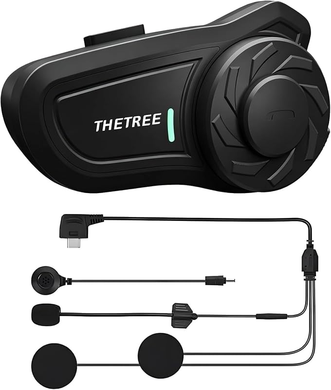 THETREE X2 Motorcycle Bluetooth Helmet Intercom Headset for Crystal Cl