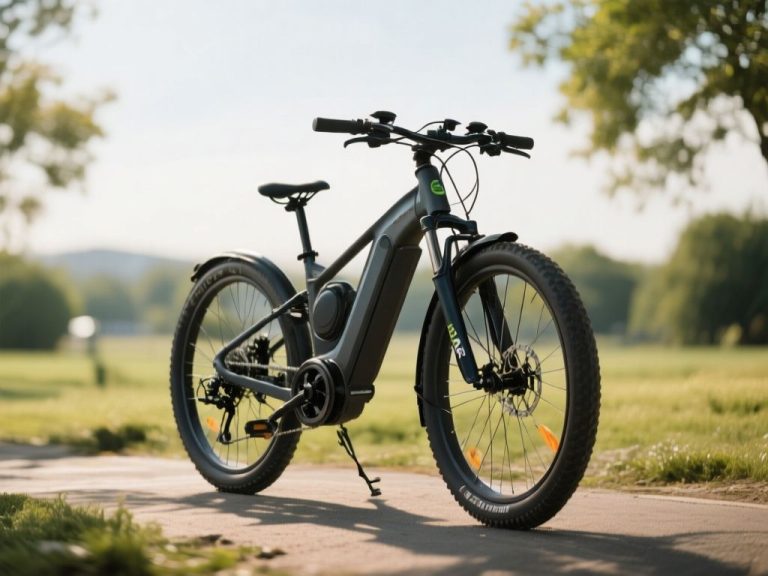 editorial hero image representing: how do e bikes work, wide shot, natural lighting, high detail