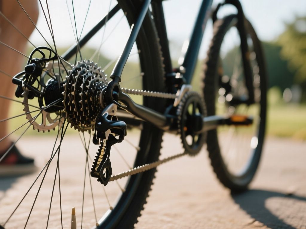 editorial hero image representing: how to use bike gears, wide shot, natural lighting, high detail