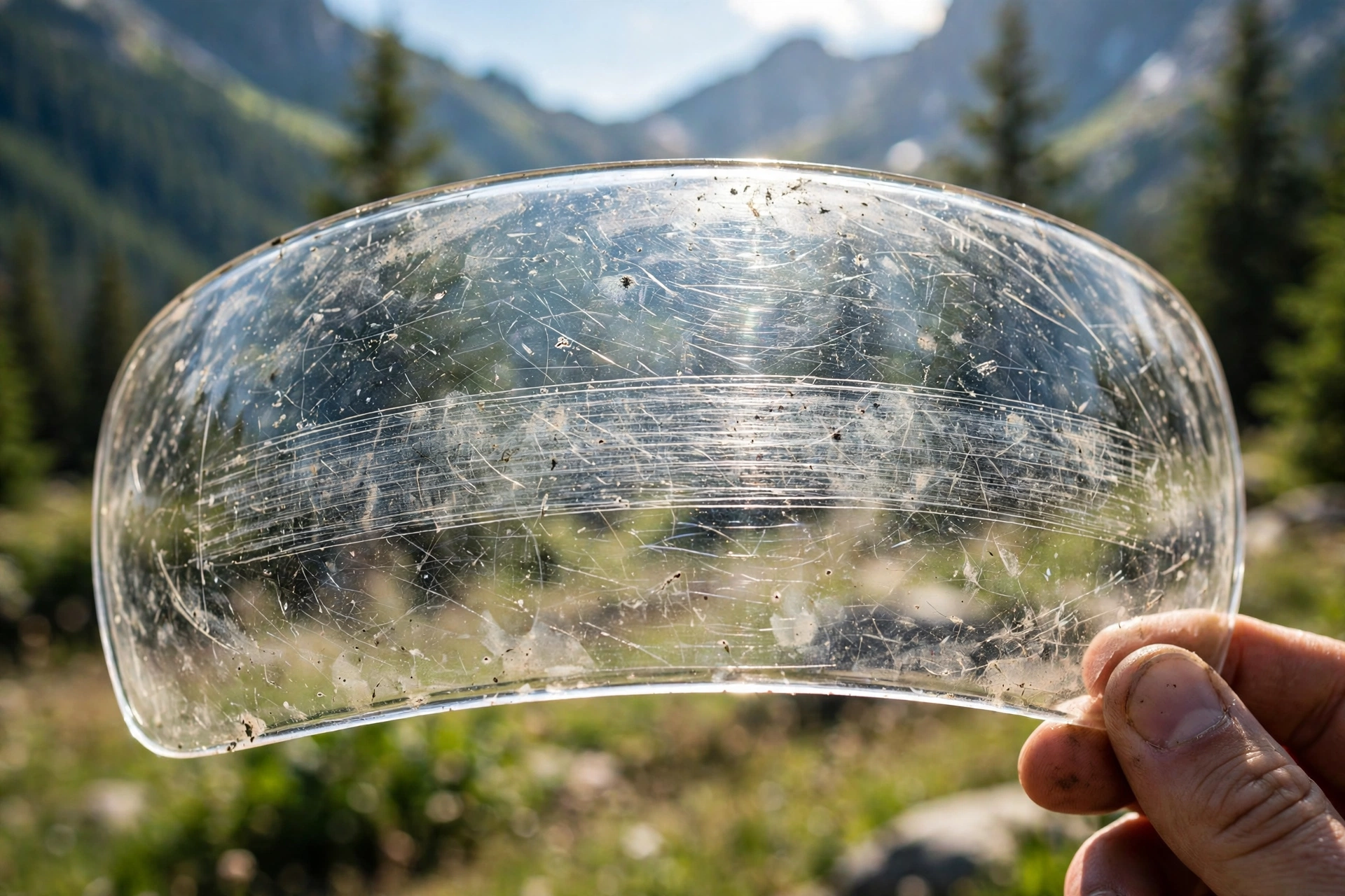 How to remove scratches from a helmet visor and why deep scratches mean replacement