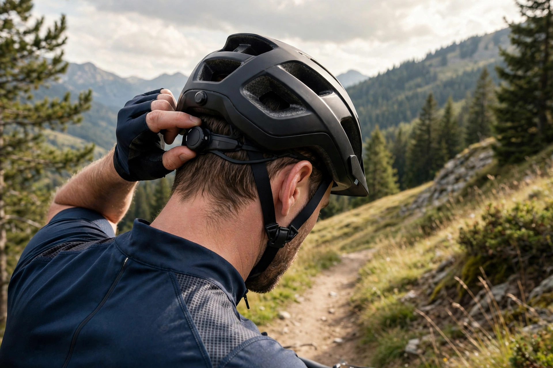 how to stop a bike helmet slipping forward by tightening the rear fit dial