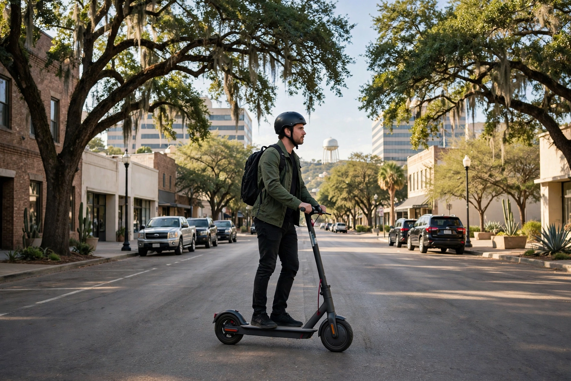 motorized scooter helmet rules in Texas for stand-up e-scooters and mopeds compared