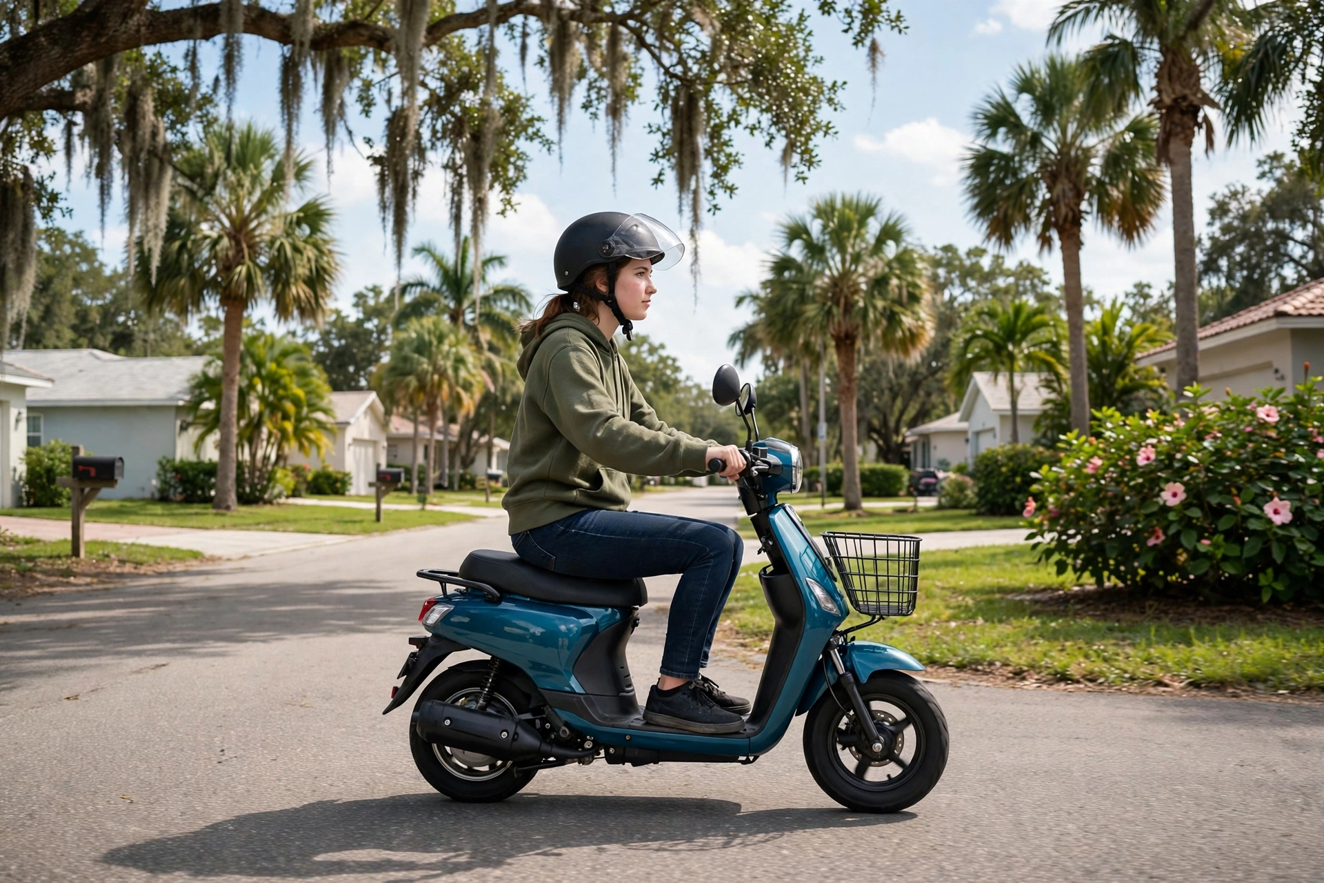 Florida motorized scooter helmet law under 16 moped and under 21 motorcycle rules