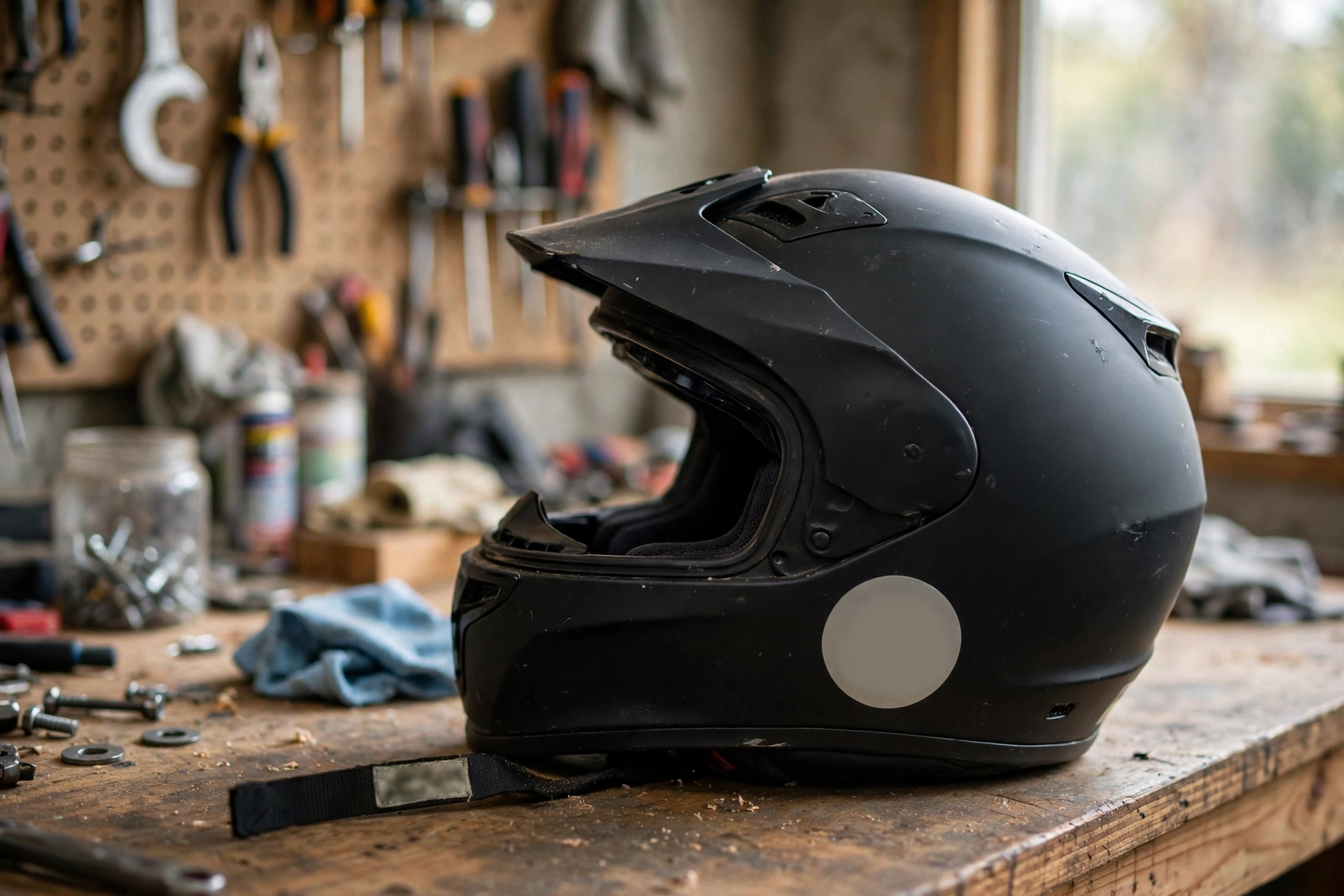 Motorcycle helmet ECE 22.06 strap label and DOT sticker compared