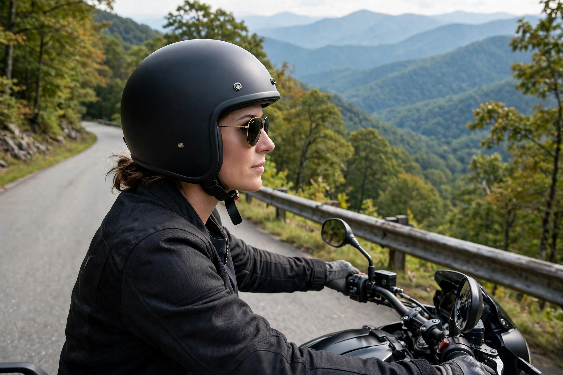 can you wear a half helmet in Virginia