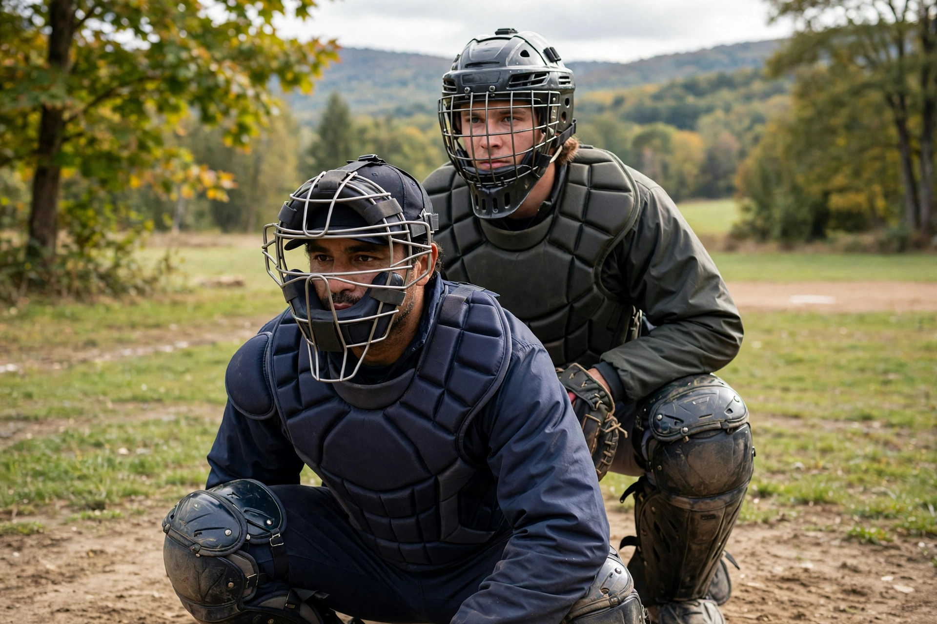 catchers helmet vs mask safety comparison for baseball catchers