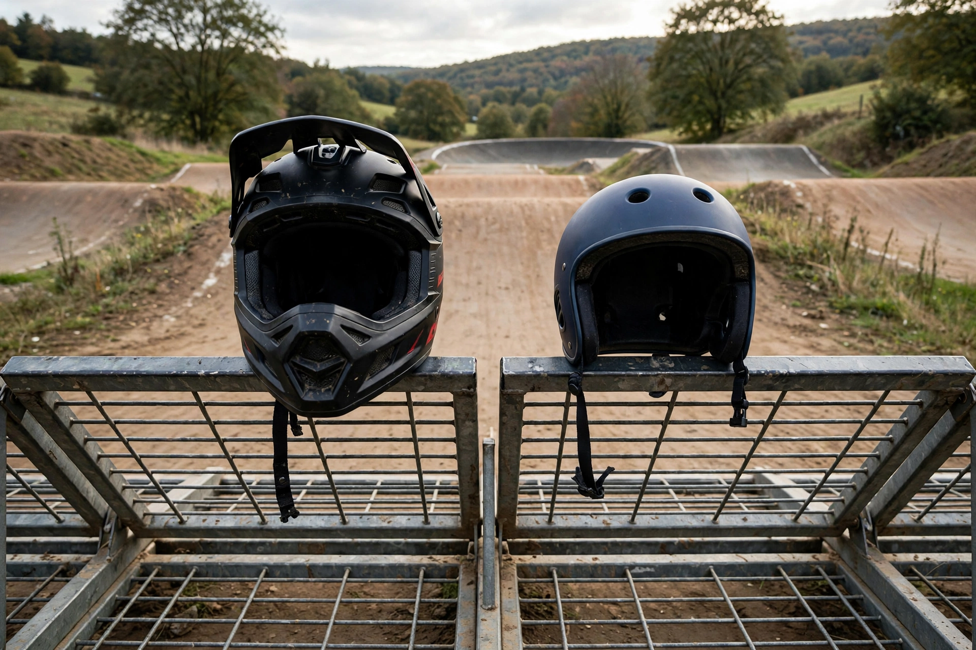 BMX racing helmet full face vs open face protection for racers