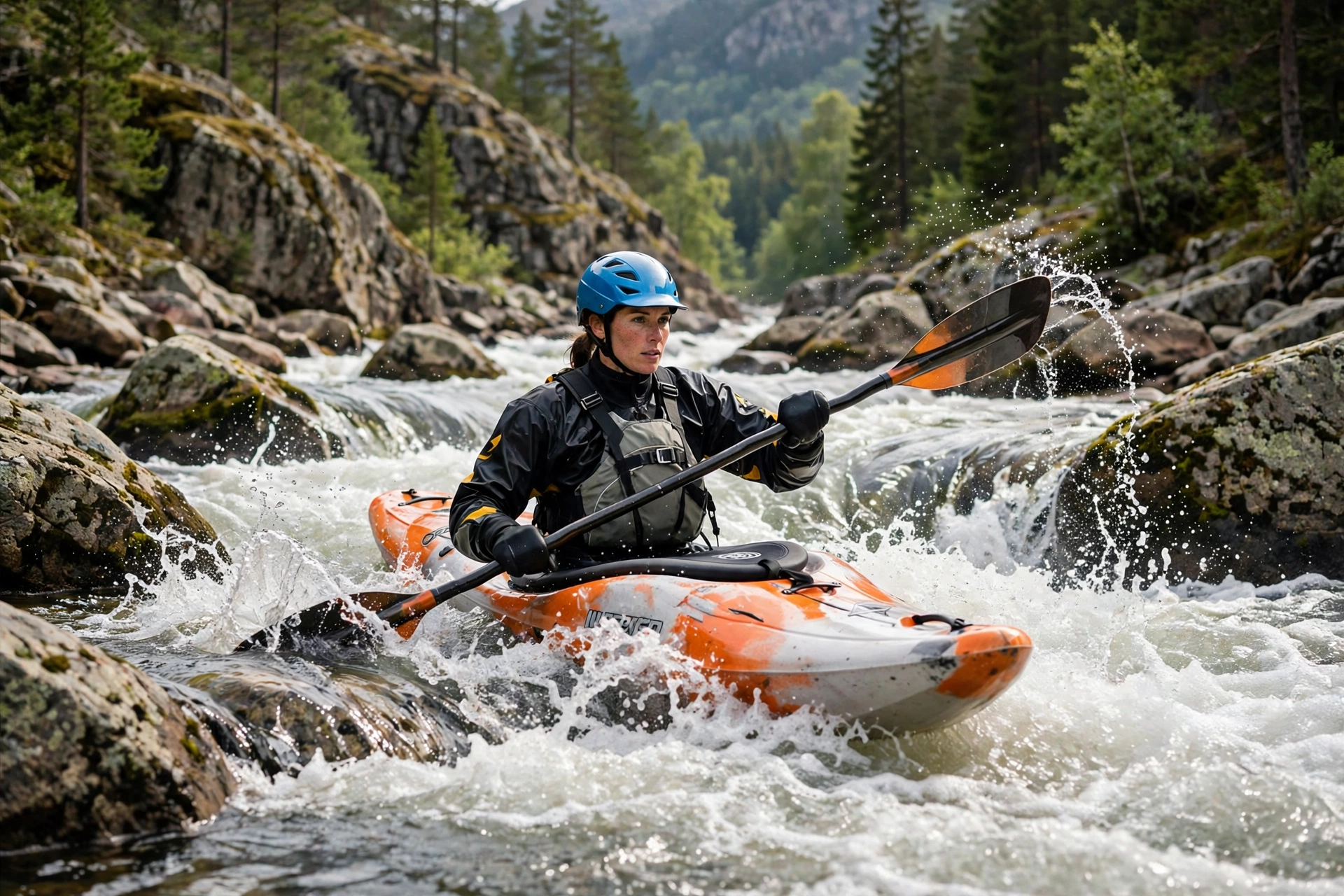 do you need a helmet for whitewater kayaking on rocky rapids