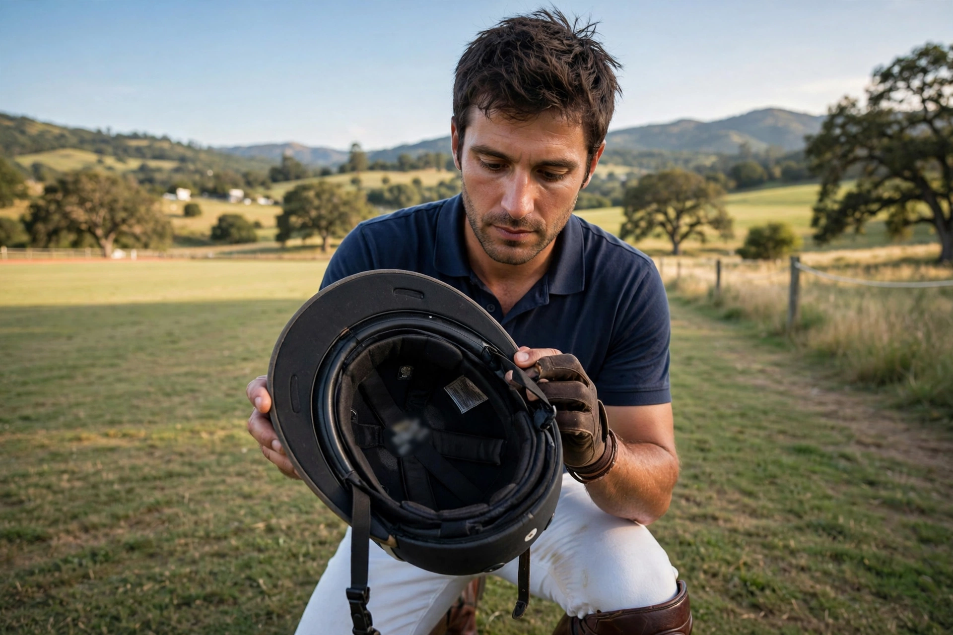 what certification should a polo helmet have PAS 015 NOCSAE label check