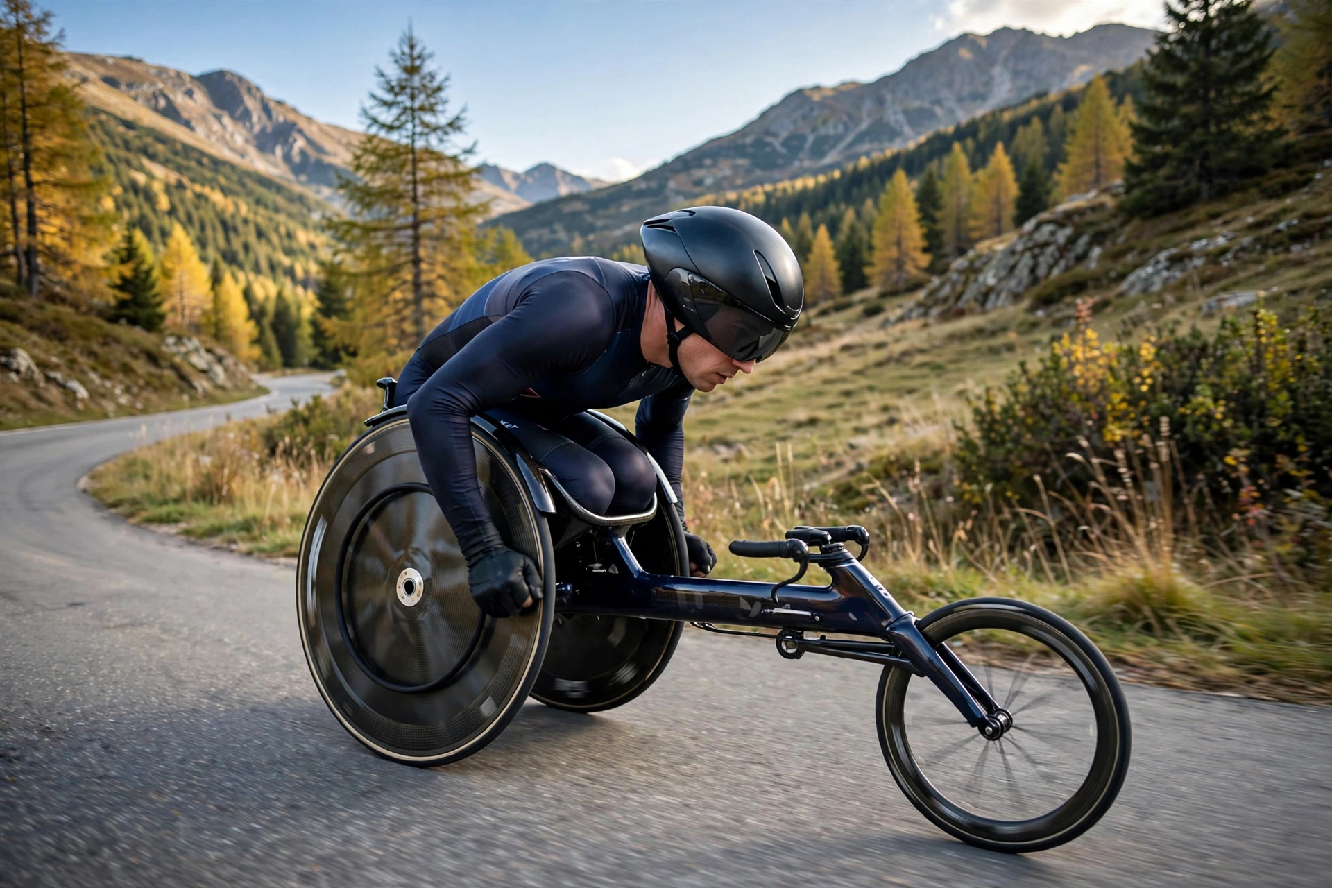 wheelchair sports athletes who need helmets in racing and handcycling