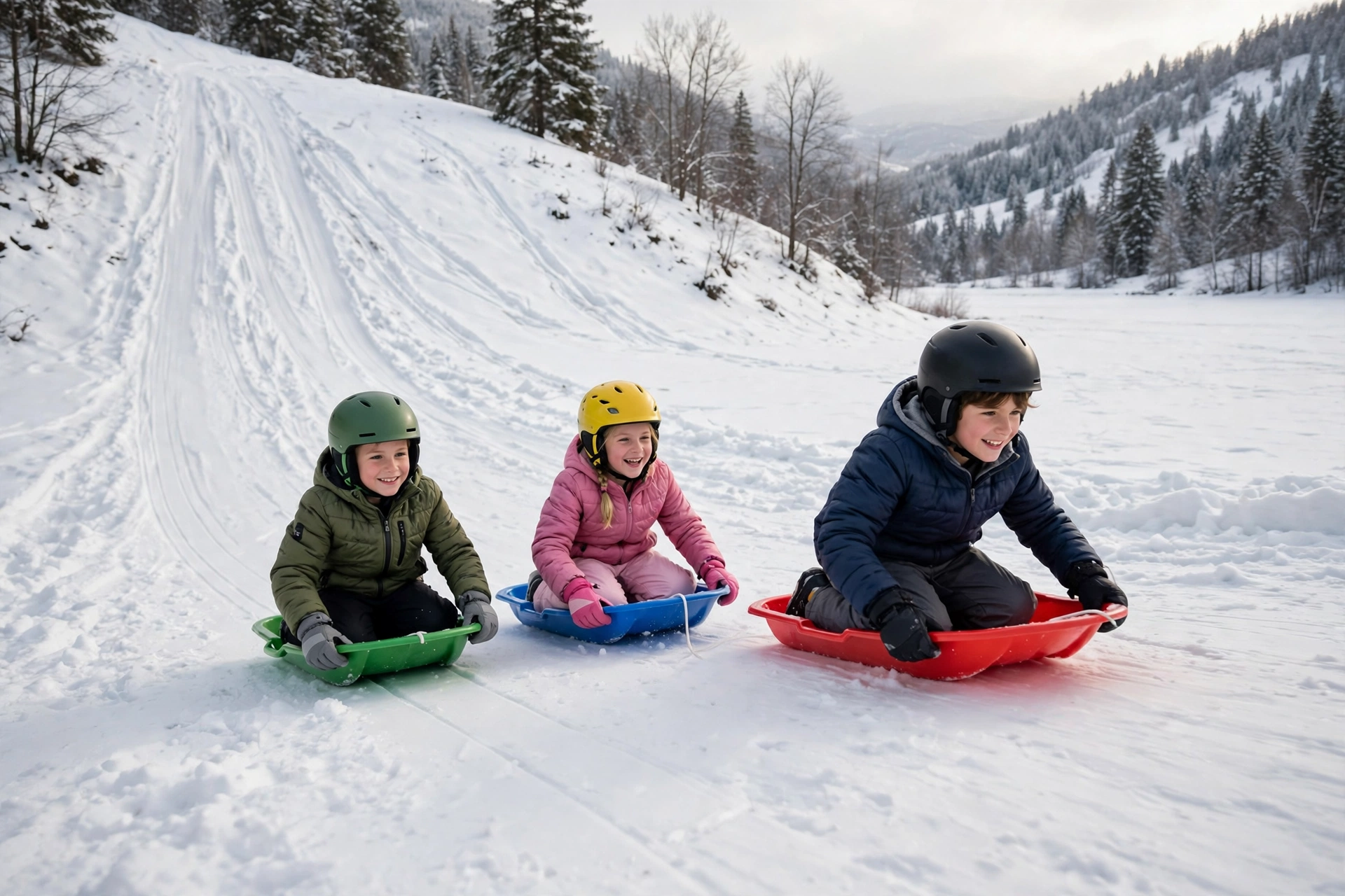 Do kids need a helmet for sledding and snow tubing safety