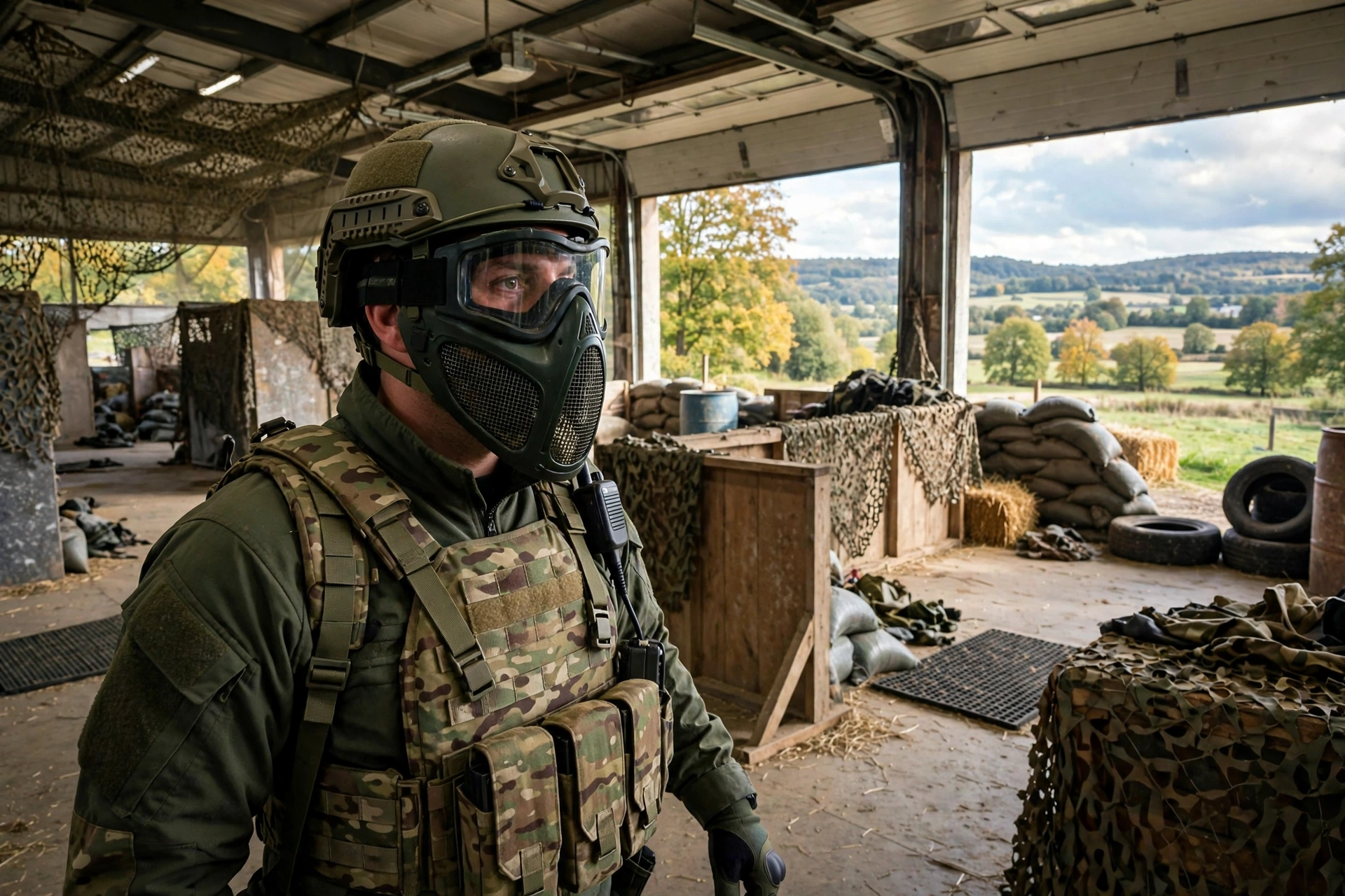 airsoft full face mask vs helmet eye and face protection compared