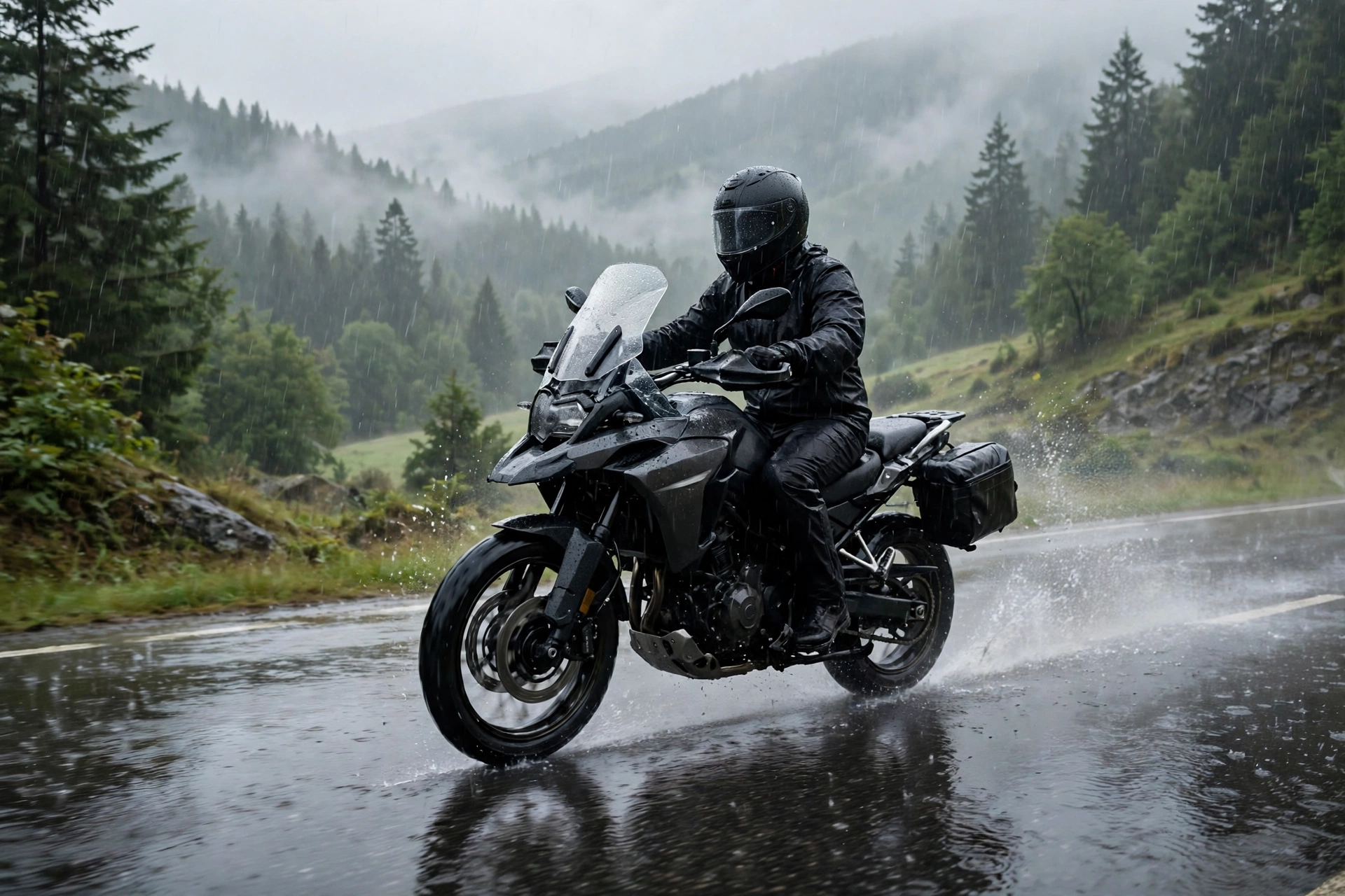 are motorcycle helmets waterproof rider testing a helmet in the rain
