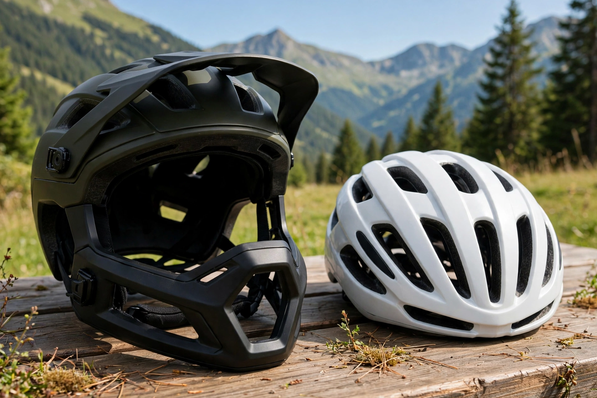 e-bike helmet vs regular bike helmet coverage and chin bar compared