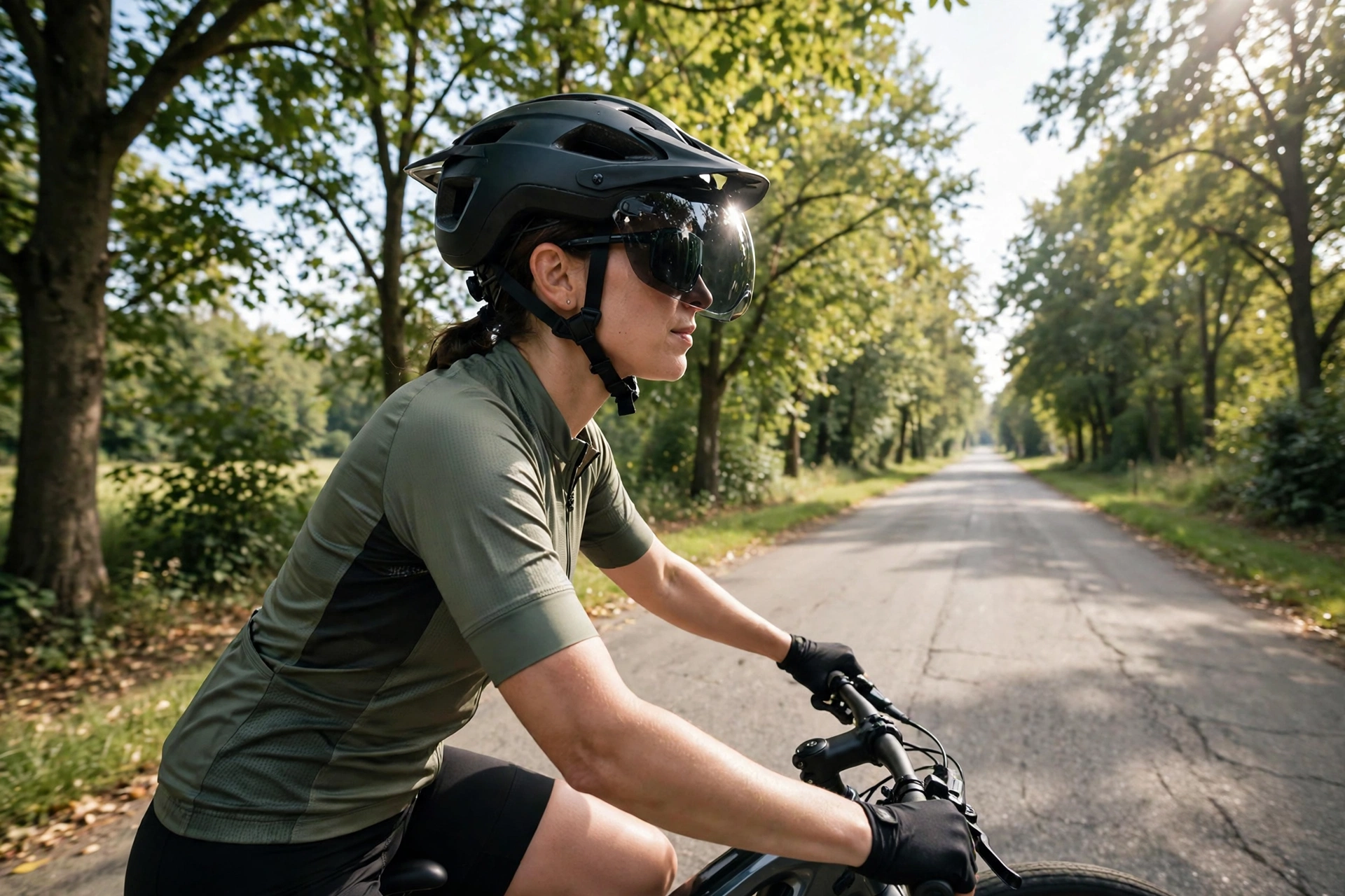 e-bike helmet with visor pros and cons eye protection and glare