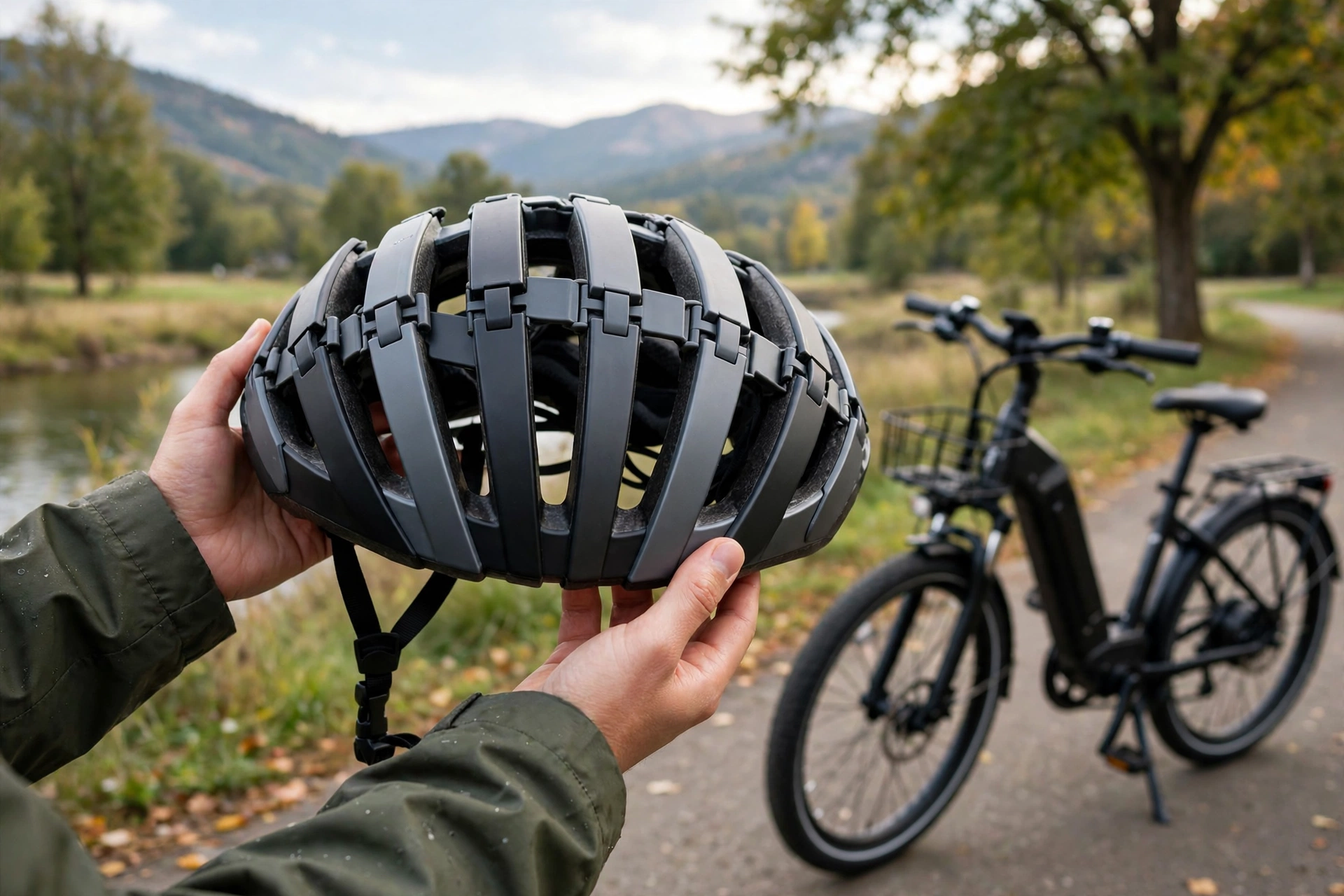 foldable helmet for e-bike commuters safety certification and fit