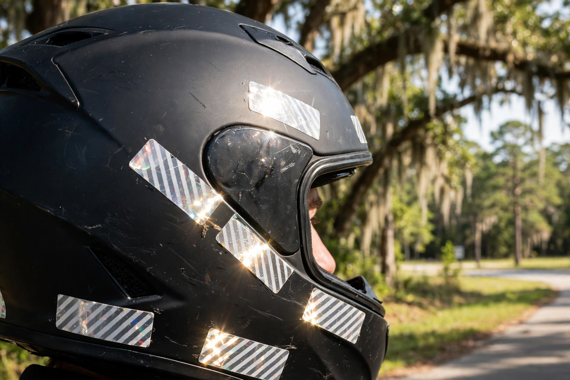 South Carolina motorcycle helmet law age requirement under 21 reflective helmet