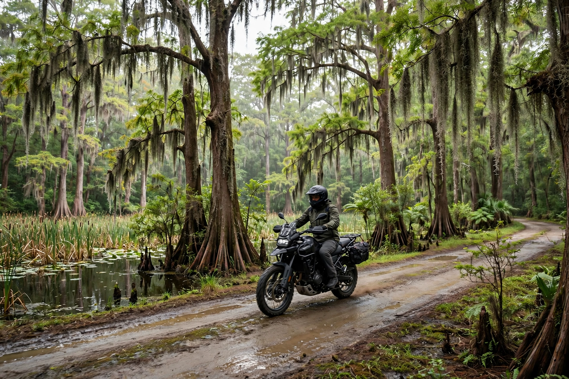 Rider wearing a helmet under the Louisiana motorcycle helmet law with no age limit