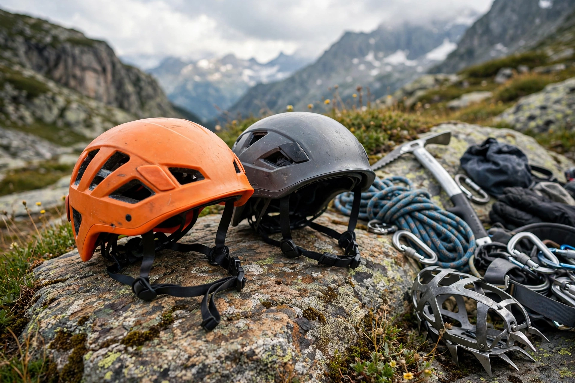 climbing helmet vs mountaineering helmet difference compared