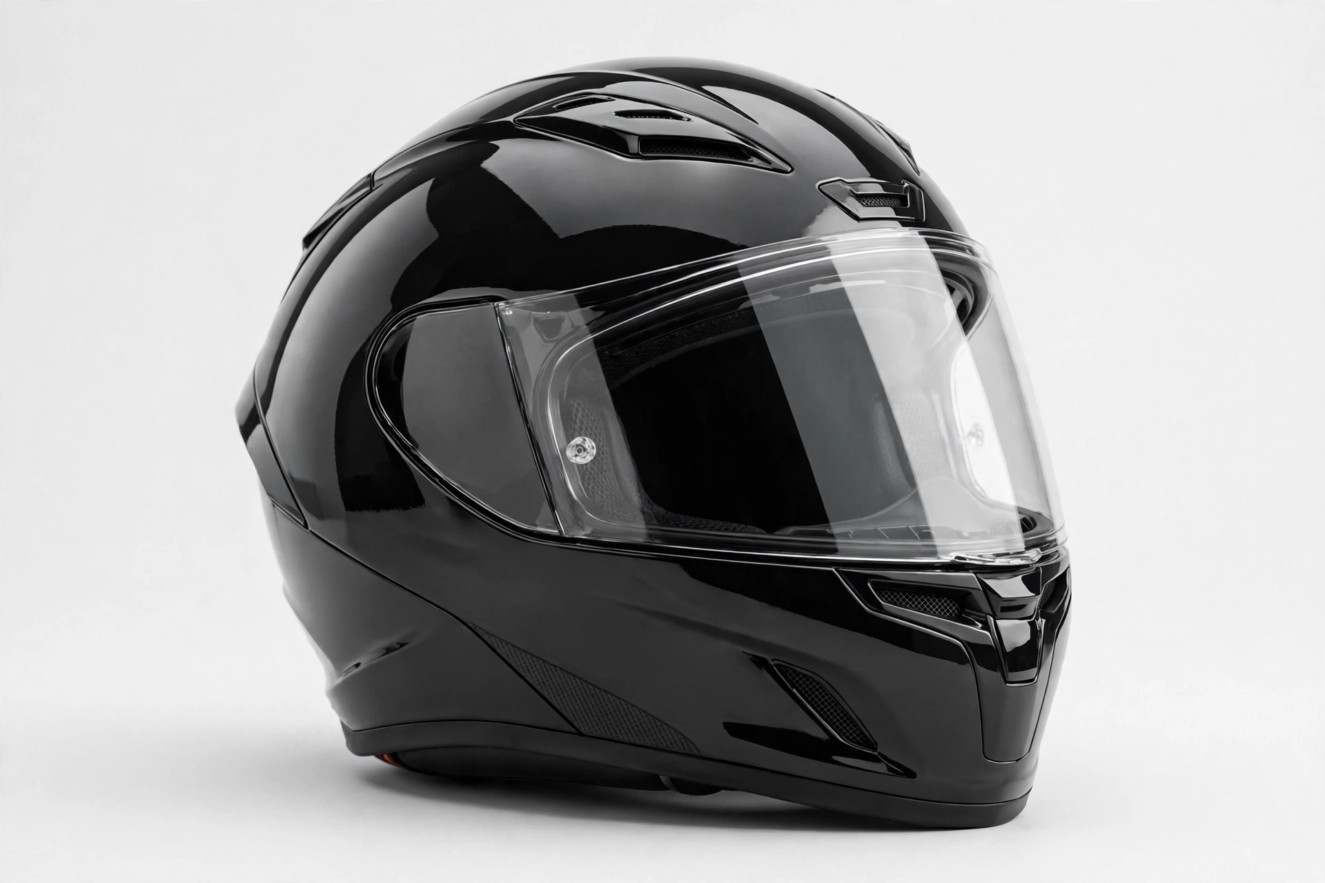 Premium Shoei-style full-face motorcycle helmet on a clean studio background
